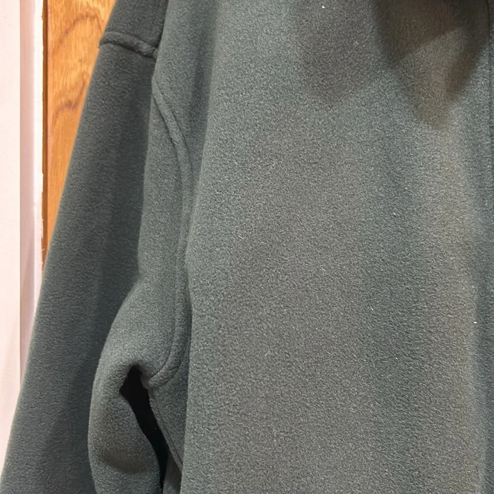 NWT J.Crew Dark Green Full-Zip Fleece Jacket | Size S | Recycled Polyester